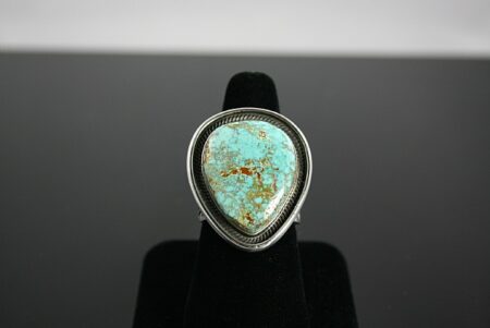 Terry Martinez High Grade Easter Blue Turquoise Ingot Ring