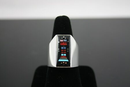 Jim Harrison Yeibechai Design Inlay Ring