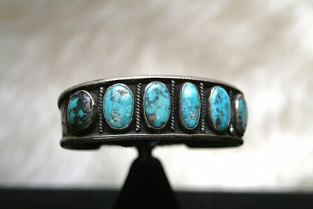 High Grade Godber Turquoise Ingot Bracelet