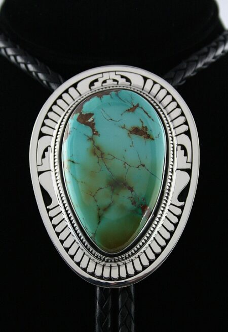 Leonard Nez High Grade Royston Turquoise Bolo Tie