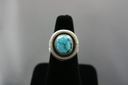 Ned Nez Rare High Grade Candelaria Spiderweb Turquoise Ring