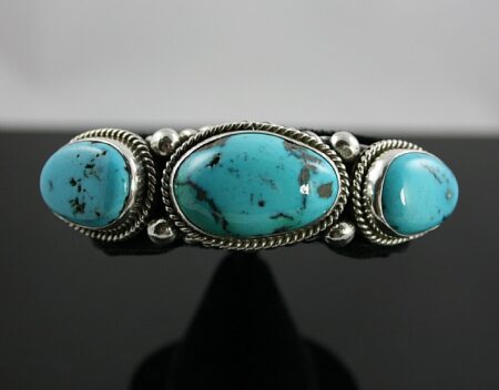 Albert Jake Rare Concho Springs Turquoise Bracelet