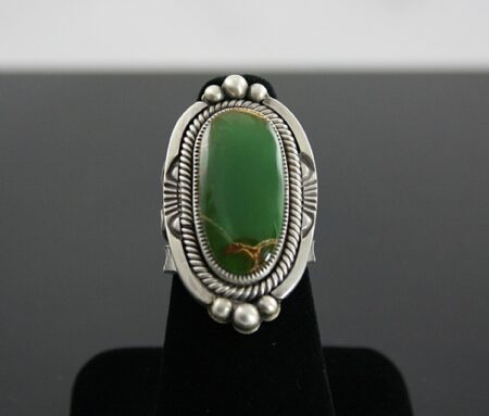 Sammie Kescoli Begay High Grade Royston Turquoise Ingot Ring