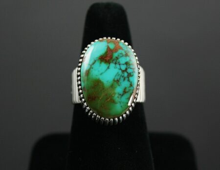 Ned Nez Rare Gem Grade Aztec Turquoise Ring
