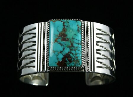 Ned Nez Rare Gem Grade Aztec Turquoise Bracelet