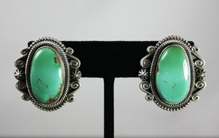 Terry Martinez High Grade Royston Turquoise Ingot Earrings