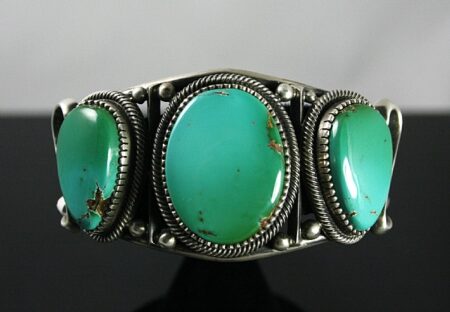 Terry Martinez High Grade Royston Turquoise Ingot Bracelet