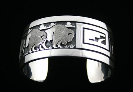 Ramon Dalangyawma Sacred Buffalo Design Overlay Bracelet
