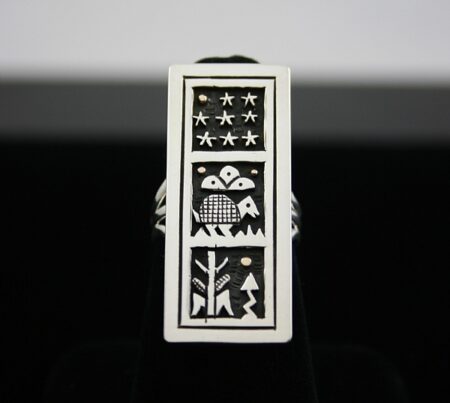 Joseph Coriz Sacred Turtle Design Overlay Ring