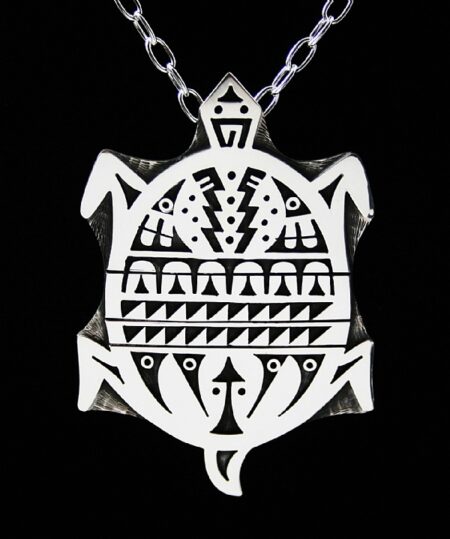 Chalmers Day Sacred Turtle Design Pin/Pendant