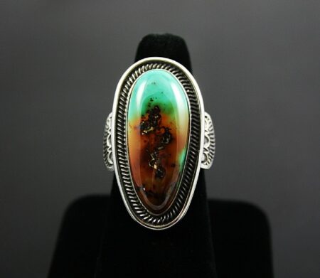 Terry Martinez Rare Gem Grade Royston Turquoise Ring
