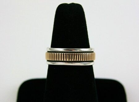 Bruce Morgan Solid 14K Gold Over Sterling Silver Ring