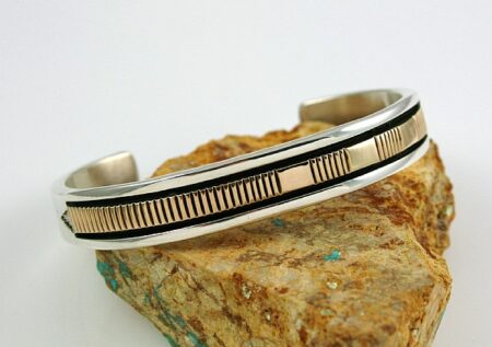 Bruce Morgan Solid 14K Gold Over Sterling Silver Bracelet