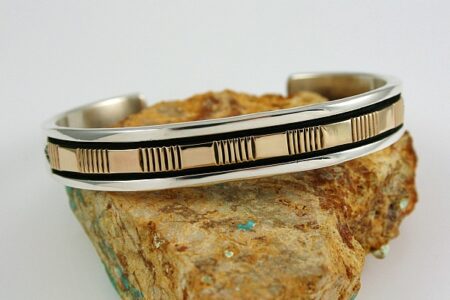 Bruce Morgan Solid 14K Gold Over Sterling Silver Bracelet
