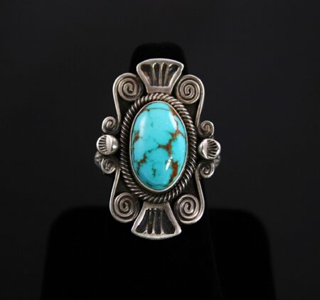 Terry Martinez Rare Carico Lake Turquoise Ingot Ring