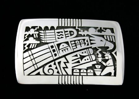 Chalmers Day Eagle Clan Design Belt Buckle