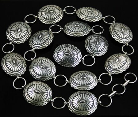 Calvin Martinez Ingot Sterling Silver Link Belt