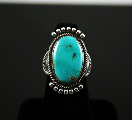 Terry Martinez Rare High Grade Blue Gem Turquoise Ring