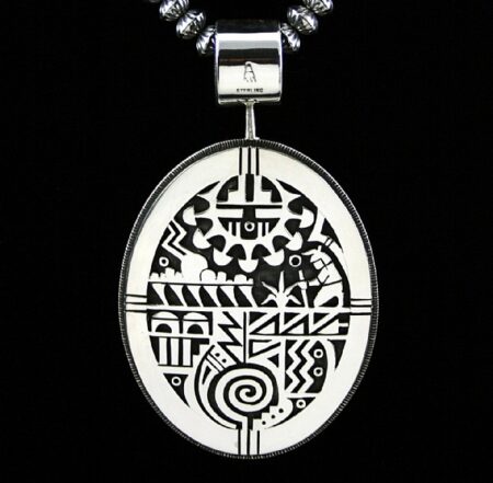 Chalmers Day Double Sided Sun Face Design Overlay Pendant