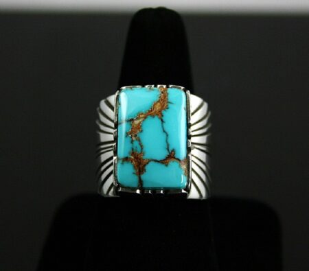 Leonard Nez Rare High Grade Darling Darlene Turquoise Ring