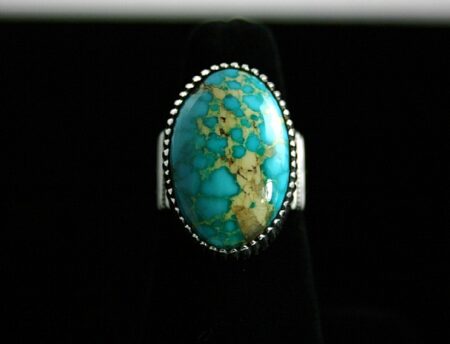 Ned Nez Rare High Grade Darling Darlene Spiderweb Turquoise Ring
