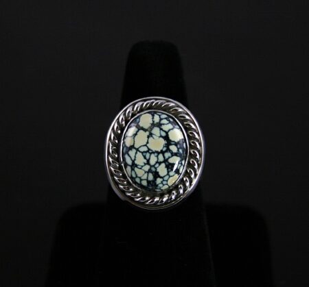 Leonard Nez Rare High Grade New Lander Spiderweb Turquoise Ring