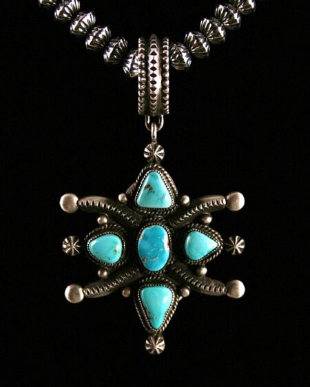 Calvin Martinez Royston Turquoise Ingot Pendant