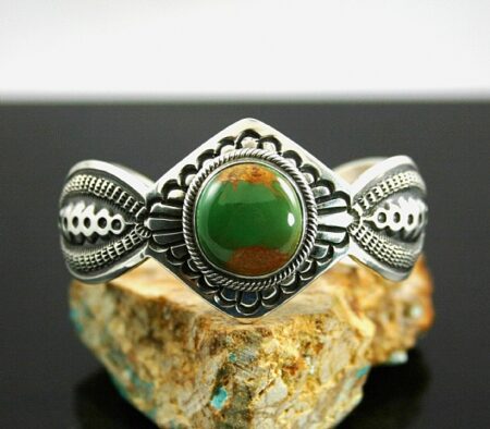 Terry Martinez Rare Gem Grade Royston Turquoise Bracelet
