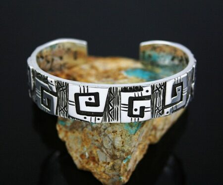 Kee Yazzie Anasazi Design Overlay Bracelet