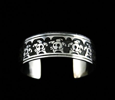 Chalmers Day Mudhead Kachina Design Overlay Bracelet