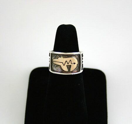 Arland Ben Solid 14K Gold Over Sterling Silver Bear Design Ring