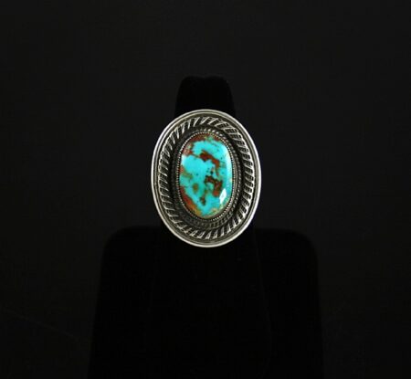 Calvin Martinez Rare High Grade Darling Darlene Turquoise Ingot Ring