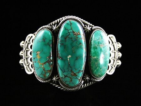 Terry Martinez Rare High Grade Ajax Turquoise Ingot Bracelet