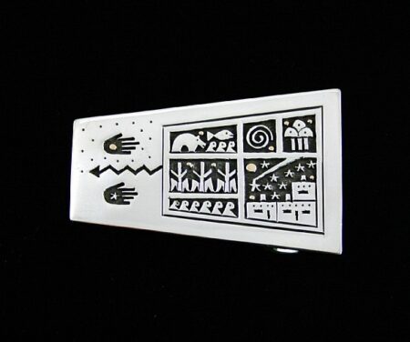 Joseph Coriz Pueblo Prosperity Design Overlay Belt Buckle
