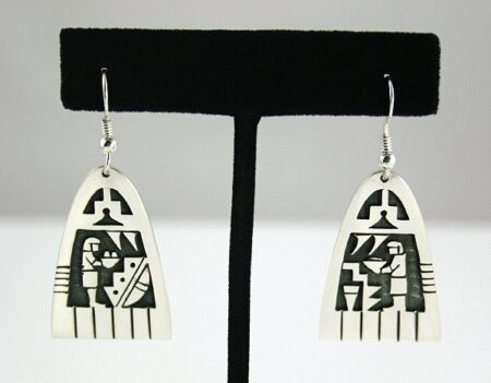 Chalmers Day Hopi Offering Design Dangle Earrings