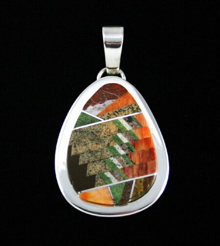 Tommy Jackson Autumn Colors Inlay Pendant