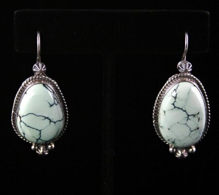 Geneva Apachito Rare High Grade Colorback Varascite Dangle Earrings