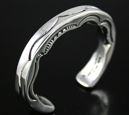 Orville Tsinnie Heavy Gauge Sterling Silver Bracelet