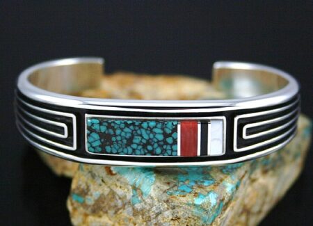 Albert Nells Multi-Stone Inlay Bracelet