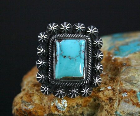 Terry Martinez Rare Aztec Turquoise Ring