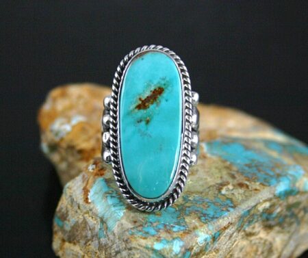 Albert Jake Rare Blue Gem Turquoise Ring