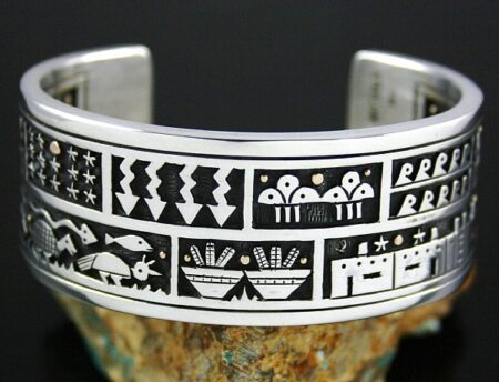 Joseph Coriz Double Sided Storyteller Design Overlay Bracelet