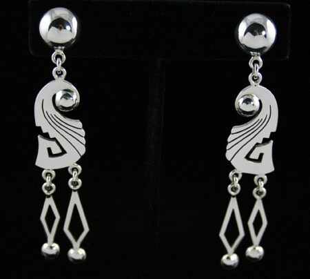 Alton Bedonie Sterling Silver Dangle Earrings