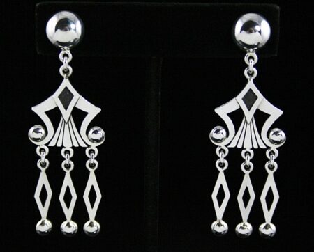 Alton Bedonie Sterling Silver Dangle Earrings