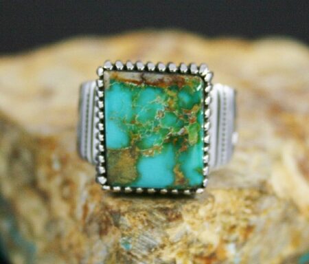 Ned Nez Rare Gem Grade Easter Blue Turquoise Ring