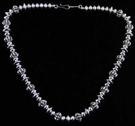 Alfred Joe Fluted and Round Bead Necklace