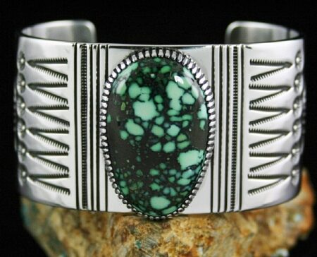 Ned Nez Rare Gem Grade New Lander Spiderweb Varascite Bracelet