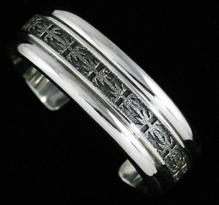 Alfred Joe Navajo Rug Pattern Design Bracelet
