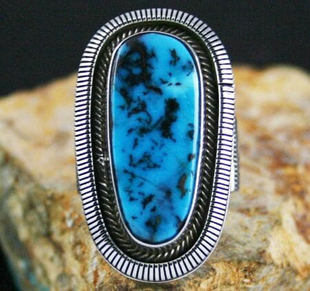 Ned Nez Rare High Grade Candelaria Turquoise Ring