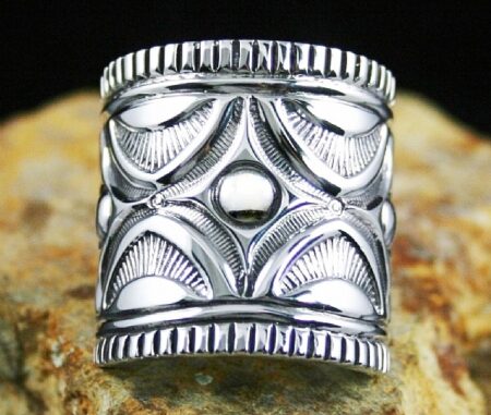 Jennifer Curtis Sterling Silver Saddle Ring